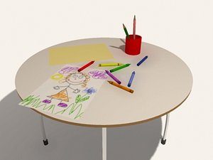 3d kids table