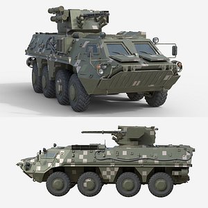 BTR 4E Infantry fighting vehicle 3D model