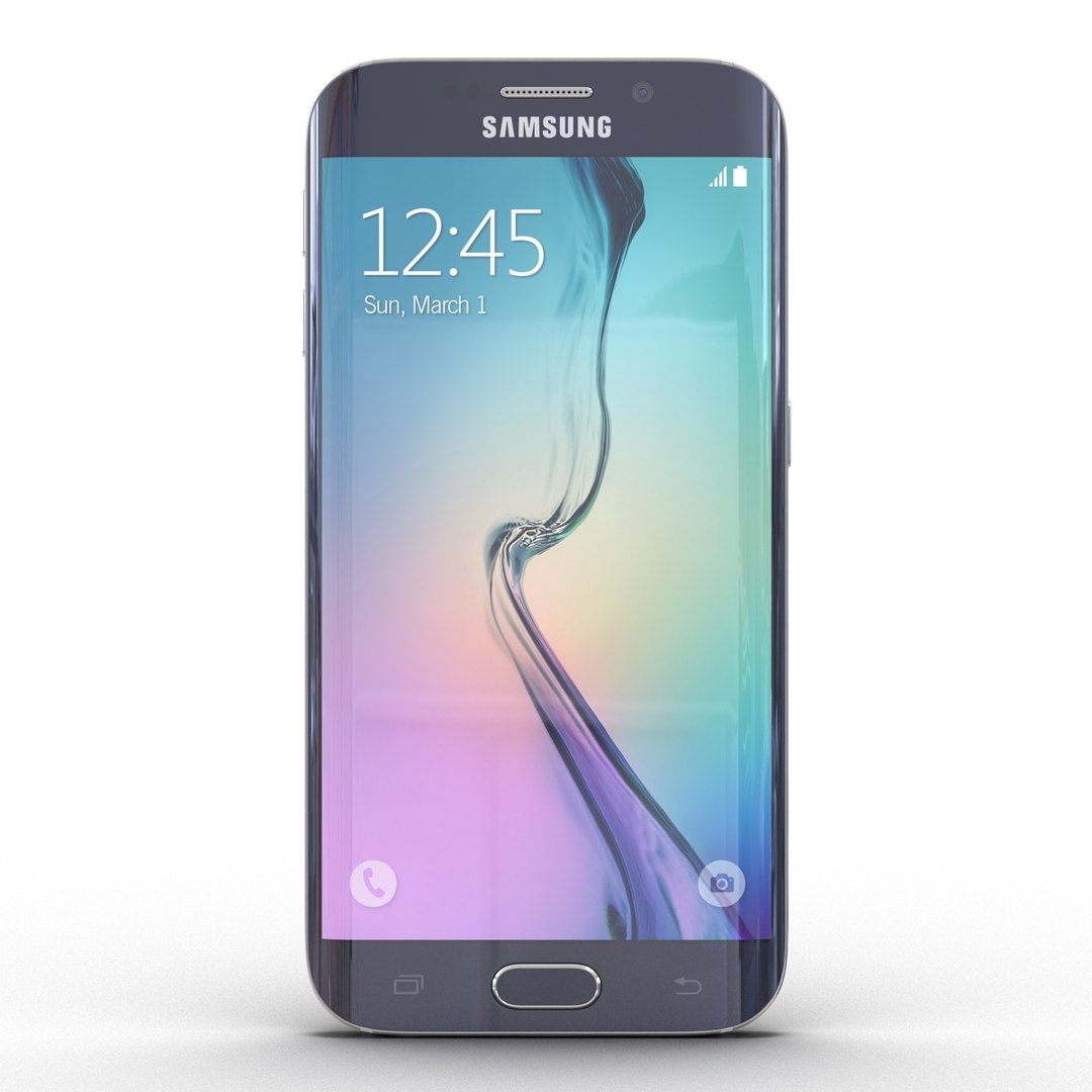 Samsung Galaxy S6 Edge Sapphire 3D Model 3D model preview