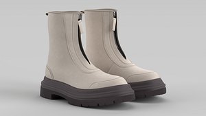 Calf White Burnish 3D model