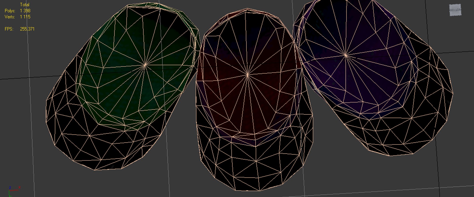 3d model caps tris