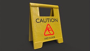 3D Wet Floor Sign