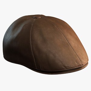 Men Leather Hat 01 - 8K PBR Textures