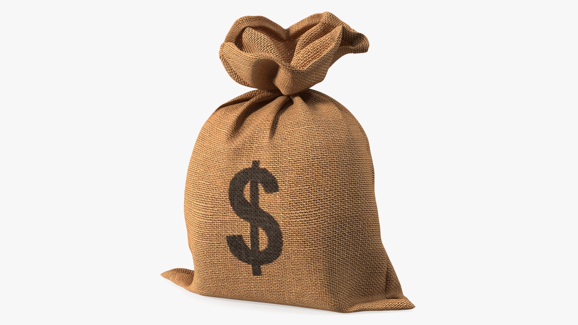 Money Sack with Dollar Symbol 3D model preview