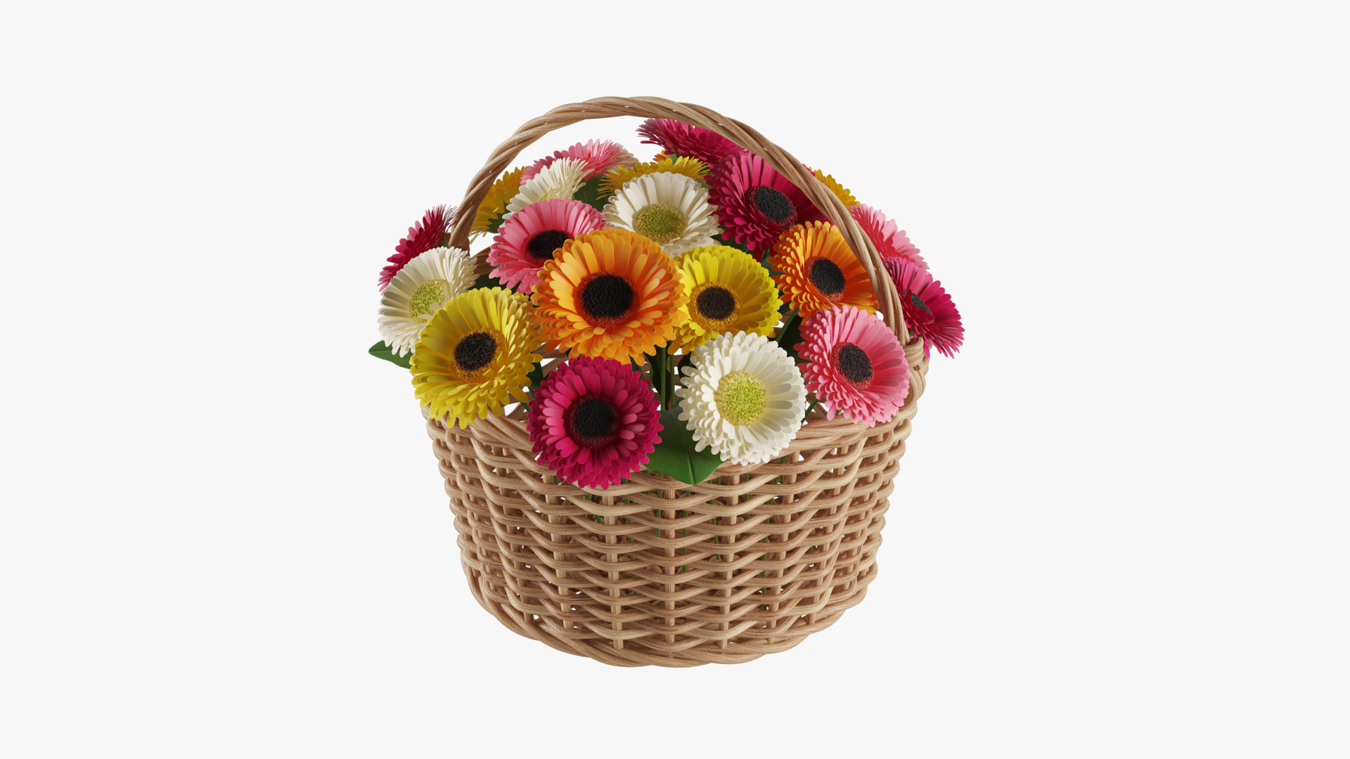 Papier peint gerbera, pierres et zen | Leroy Merlin