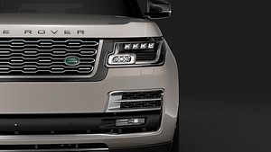 3D model range rover svautobiography limo