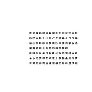 chinese ms pmincho font 3D