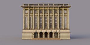neoclassical architecture building 3D