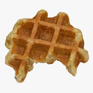 Mini Waffle 01 Bitten RAW Scan 3D model