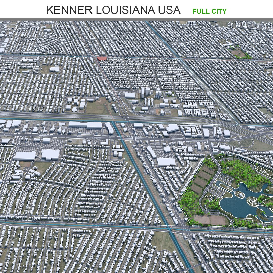 Kenner Louisiana USA 3D Model TurboSquid 2042093   Cityturbo 