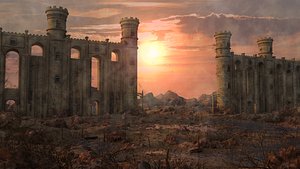 Ancient Wall Tower Environment model