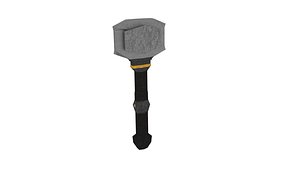 3d hammer fantasy hand model