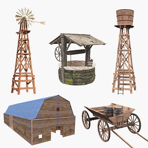 farm old wooden model