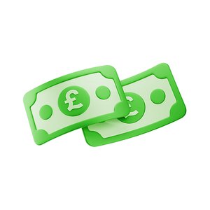 Banknote Pound Double Cross Icon