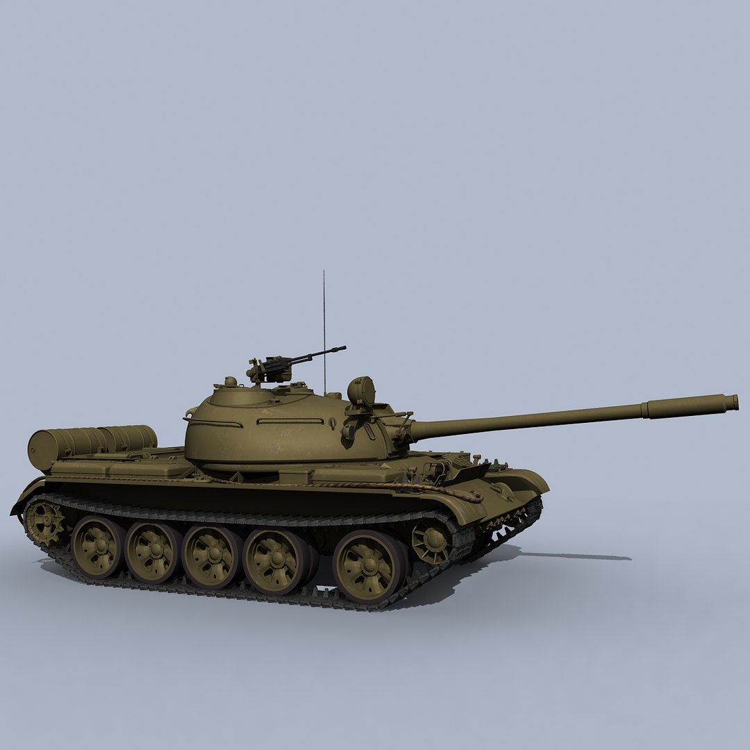 3ds Max Soviet T-55 Tank