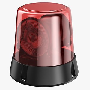 Detailed Warning Light Red