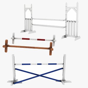 3D Horse Jumping Stand Collection 3  in 1