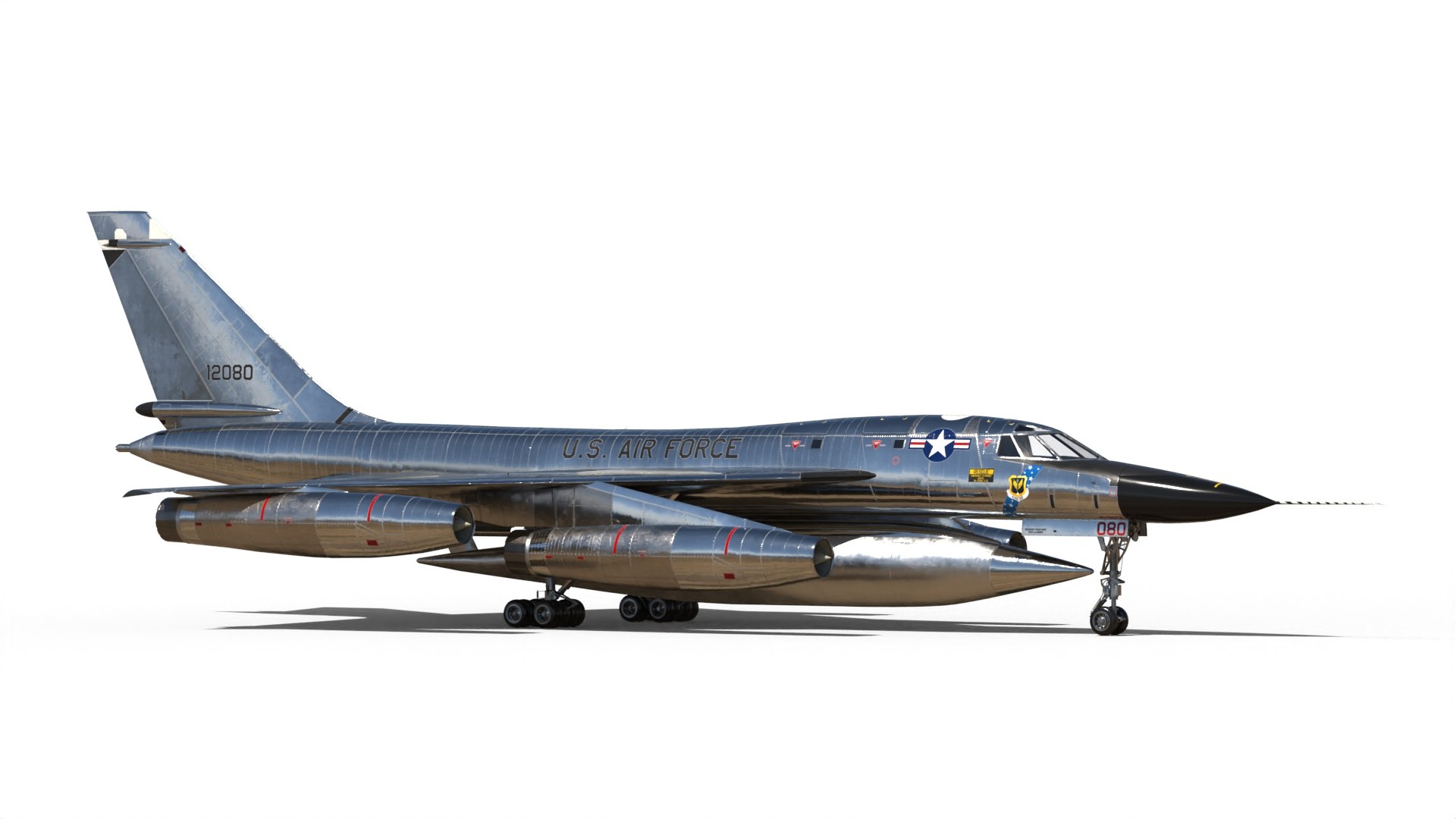 B-58 Hustler Nuclear Bomber 3D Model - TurboSquid 2087856