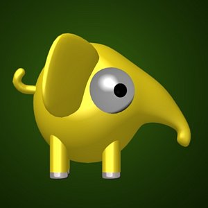 3d elephant cartoon