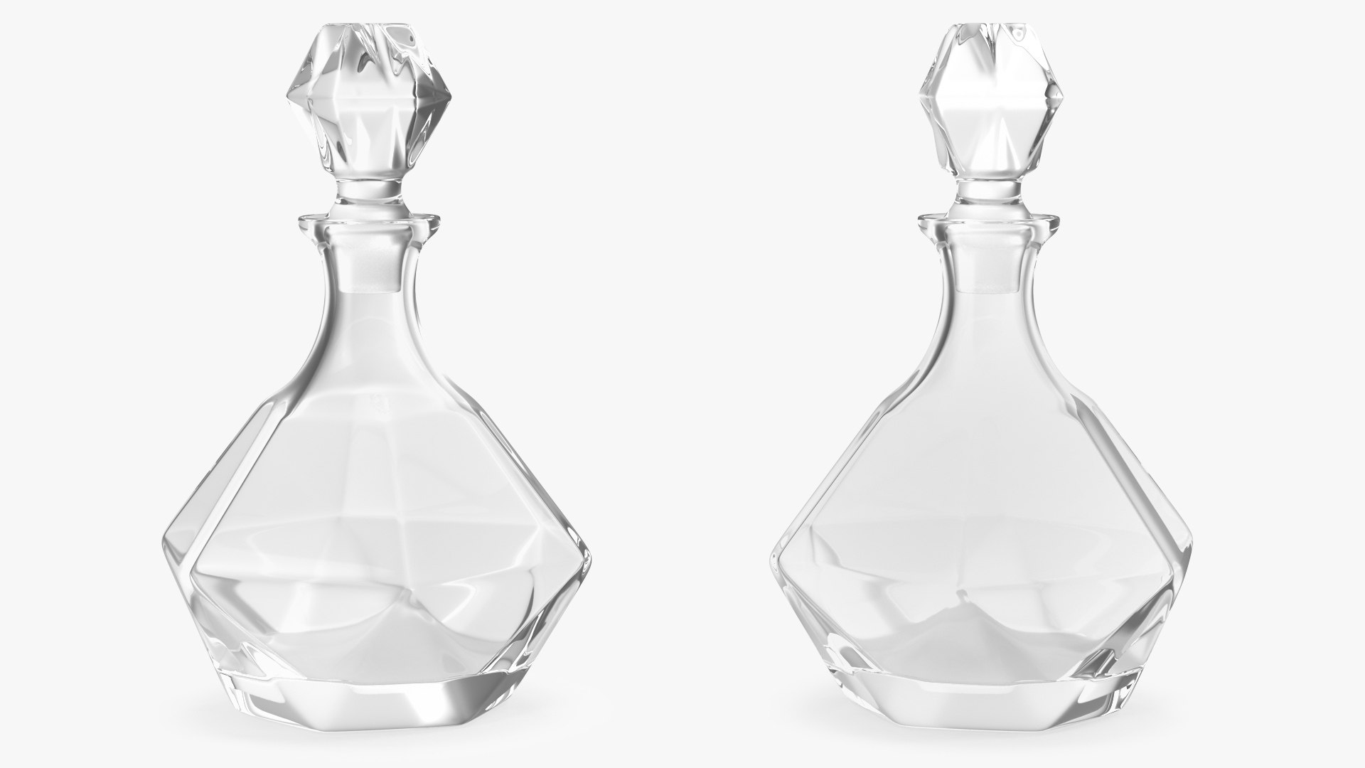 Glass Decanter 3D model preview