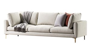 3D Adams Sofa 3 Seat model