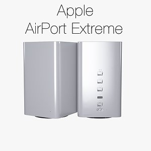 3d model of apple airport extreme 2013