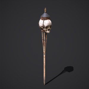 Skull Torch 3D model
