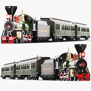 Full Detailed Locomotive Steam Train