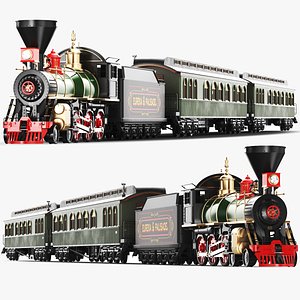 Full Detailed Locomotive Steam Train