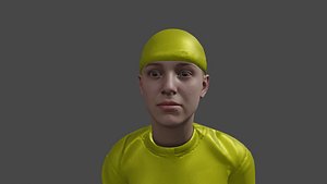 NPC Female 01 - Game Ready - ANIMATED model