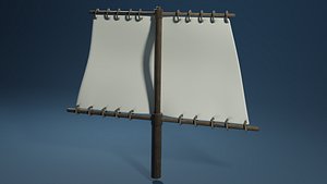 Rectangle mast 3D model