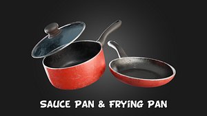 Sauce Pan  Frying Pan 3D