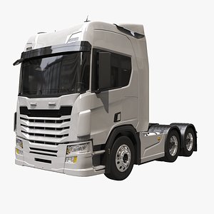 generic european semi truck 3D model