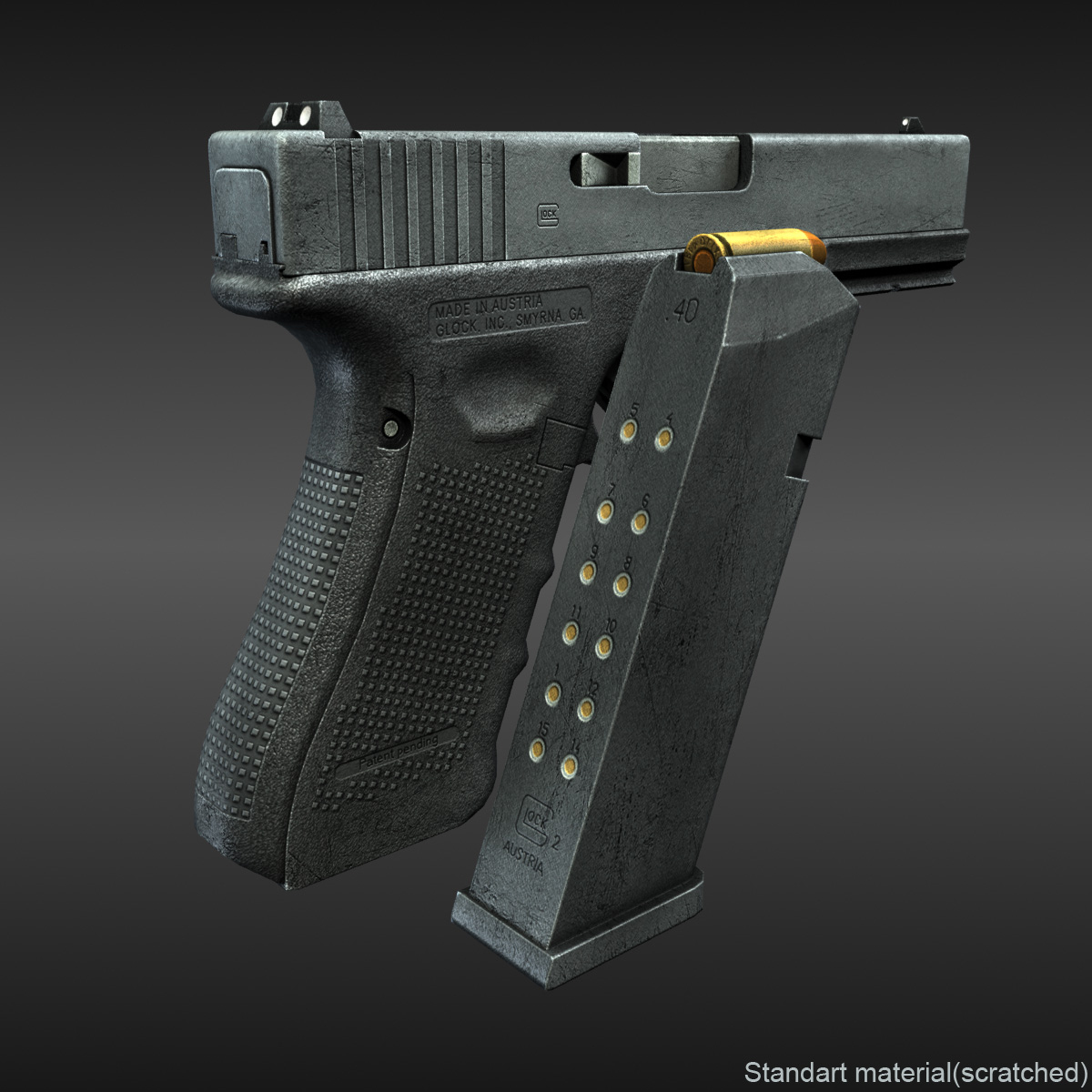 ready glock 22 3d obj