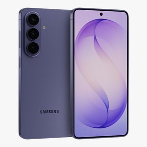 3D Samsung Galaxy S26 Cobalt Violet model