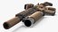 M4 Rifle with Grenade Launcher M203 Tan 3D model