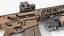 M4 Rifle with Grenade Launcher M203 Tan 3D model