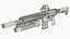 M4 Rifle with Grenade Launcher M203 Tan 3D model