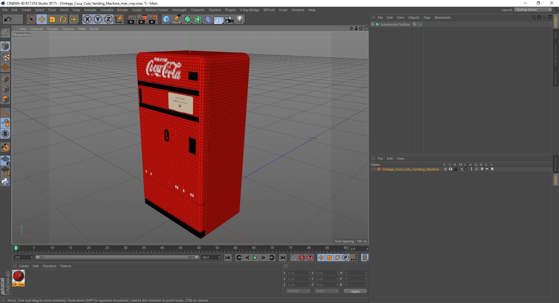 Vintage Coca Cola Vending Machine 3D Model - TurboSquid 2130234