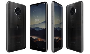 nokia 7 2 charcoal 3D model