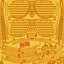 Gold Shutter Shades Sunglasses - Game Asset
