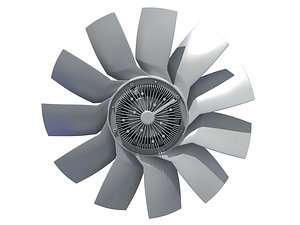 car engine cooling fan 3D model