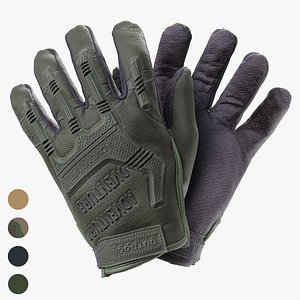 3D Cut Protective Gloves model