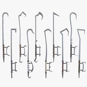 Hook sword collection model