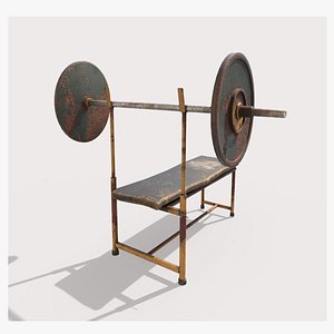 Old Weight Lifting Station 3D