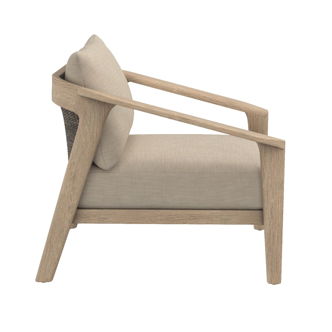 Malta Teak Lounge Chair 3D Model TurboSquid 2085138