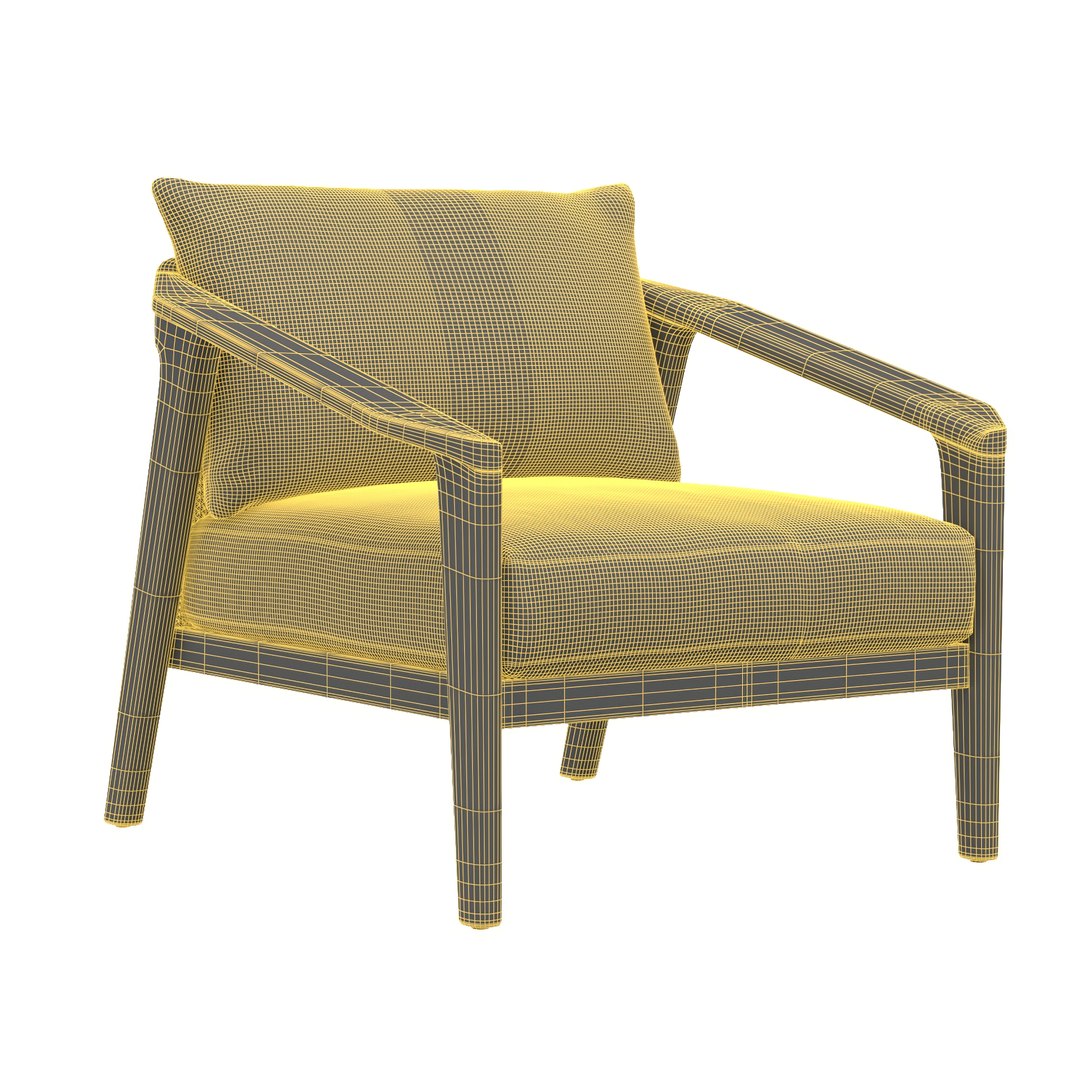 Malta Teak Lounge Chair 3D Model TurboSquid 2085138