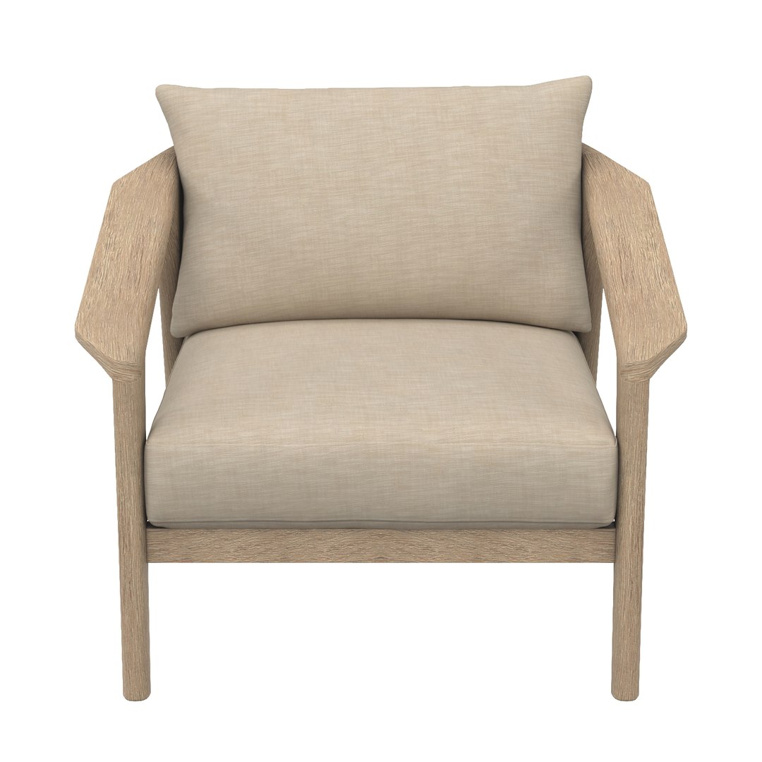 Malta Teak Lounge Chair 3D Model TurboSquid 2085138