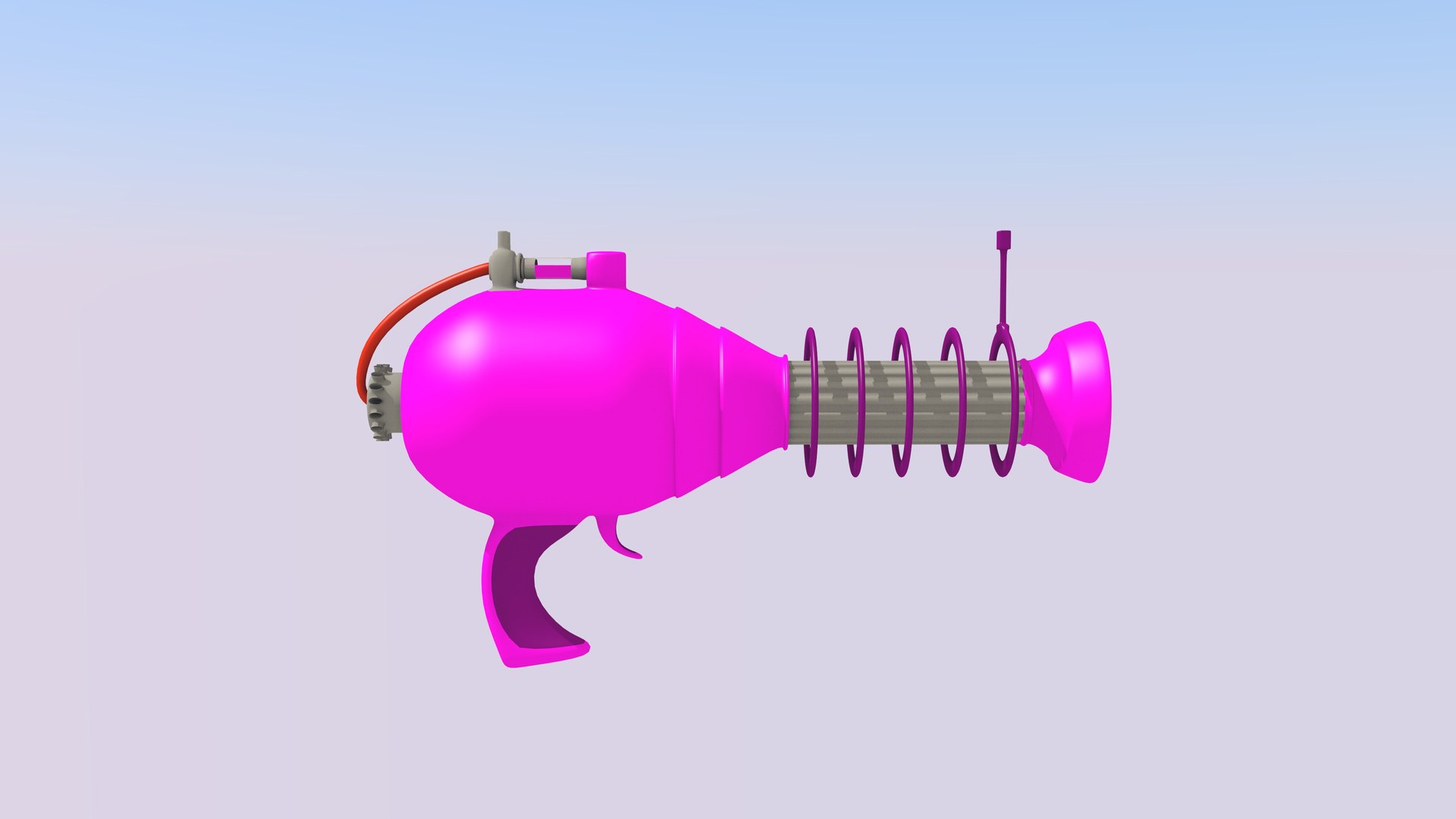 3d Cartoon Gun Model
