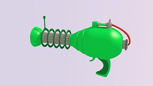 3d cartoon gun model
